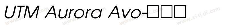 UTM Aurora Avo字体转换